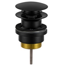 Донный клапан Remer click-clack Черный матовый