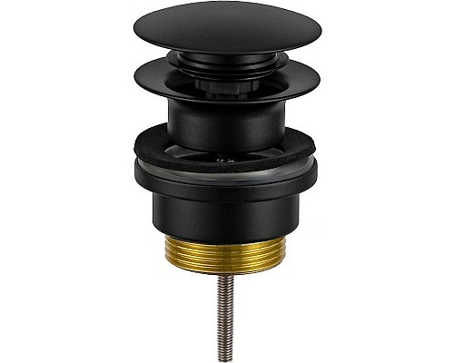 Донный клапан Remer 905CCR114NO click-clack Черный матовый