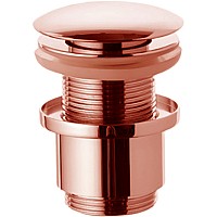 Донный клапан Remer 904CC2114RL click-clack Медь глянцевая