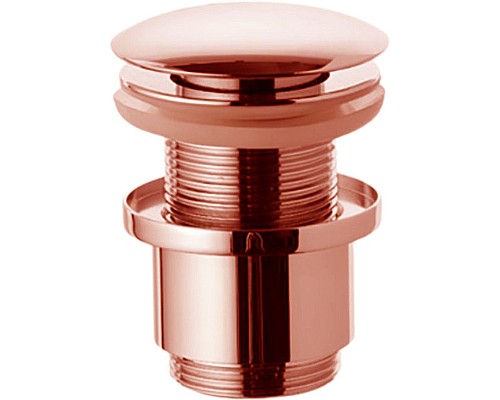 Донный клапан Remer 904CC2114RL click-clack Медь глянцевая