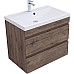 Тумба под раковину Aquanet Нота New 75 334192 подвесная Дуб веллингтон табак