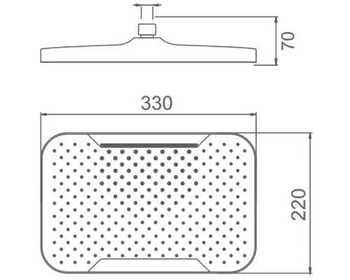 Верхний душ Splenka S451.54 Хром