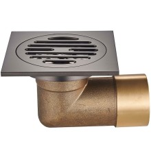 Душевой трап Raglo 100x100 с решеткой Графит матовый