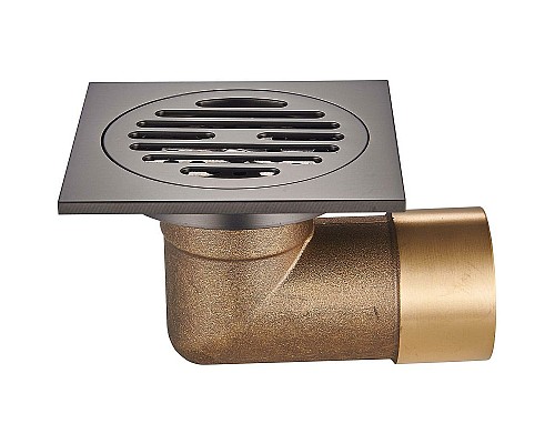 Душевой трап Raglo 100x100 R605.10.09 с решеткой Графит матовый