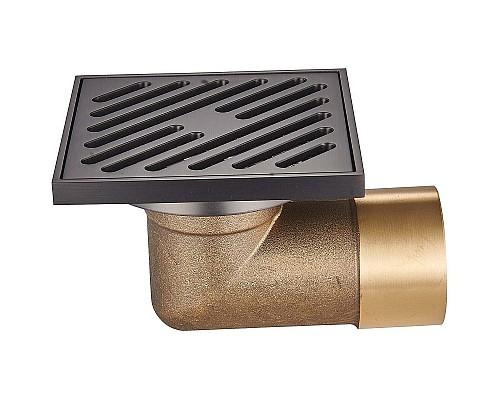 Душевой трап Raglo 100x100 R606.10.09 с решеткой Графит матовый