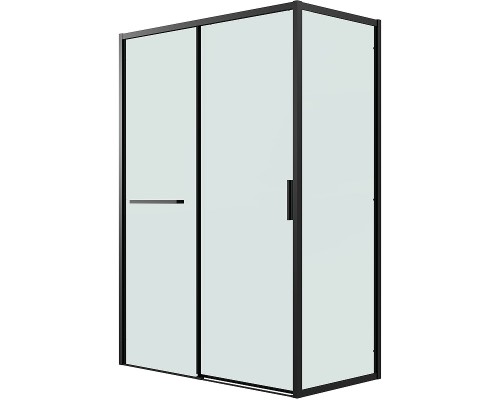 Душевой уголок Grossman Style 120х70 профиль Черный матовый стекло прозрачное