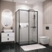 Душевой уголок Grossman Style 120х70 профиль Черный матовый стекло прозрачное