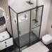 Душевой уголок Grossman Style 120х70 профиль Черный матовый стекло прозрачное