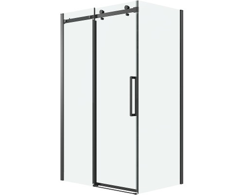 Душевая стенка Grossman Classic 80 200.K33.04.80.21.00 профиль Черный матовый стекло прозрачное