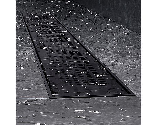 Душевой лоток AM.PM PrimeFlow 80 W02SC-P11-080-01BM с Черной матовой решеткой Cut Gradient