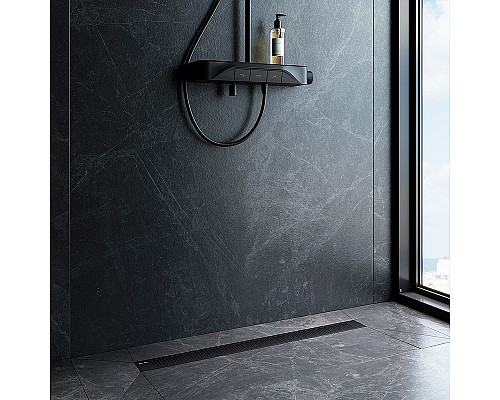 Душевой лоток AM.PM PrimeFlow 80 W02SC-P11-080-01BM с Черной матовой решеткой Cut Gradient