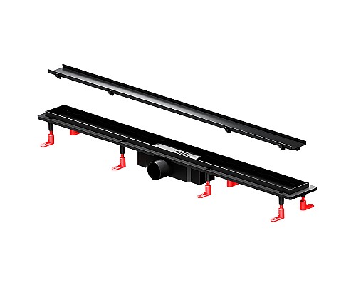 Душевой лоток AM.PM PrimeFlow 90 W02SC-U11-090-04BM с Черной матовой решеткой / под плитку Tile