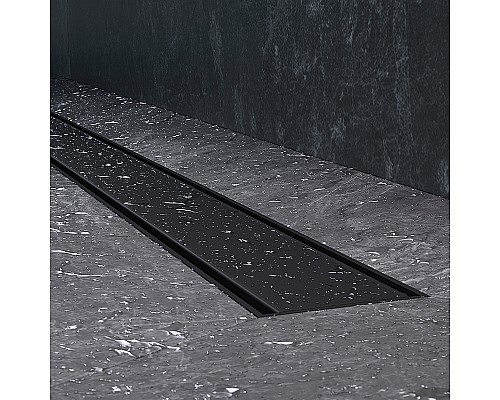 Душевой лоток AM.PM PrimeFlow 90 W02SC-U11-090-04BM с Черной матовой решеткой / под плитку Tile