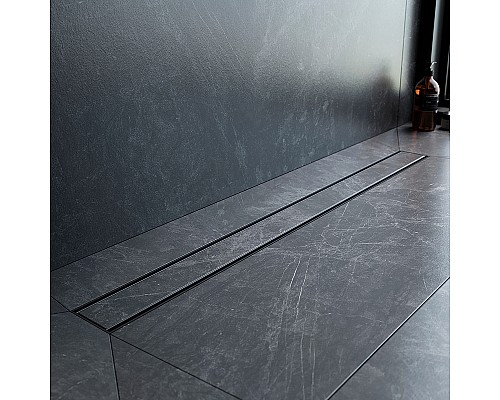 Душевой лоток AM.PM PrimeFlow 90 W02SC-U11-090-04BM с Черной матовой решеткой / под плитку Tile