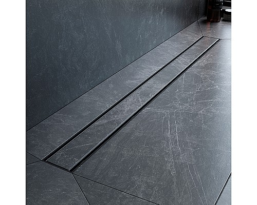 Душевой лоток AM.PM PrimeFlow 90 W02SC-U11-090-04BM с Черной матовой решеткой / под плитку Tile