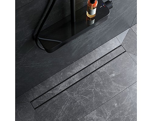 Душевой лоток AM.PM PrimeFlow 90 W02SC-U11-090-04BM с Черной матовой решеткой / под плитку Tile