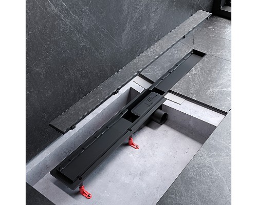 Душевой лоток AM.PM PrimeFlow 90 W02SC-U11-090-04BM с Черной матовой решеткой / под плитку Tile