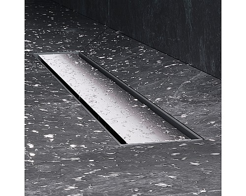 Душевой лоток AM.PM MasterFlow 50 W01SC-U11-050-04SB с решеткой Хром матовый / под плитку Tile