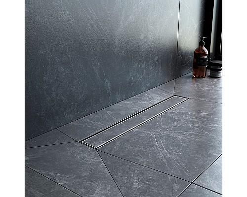 Душевой лоток AM.PM MasterFlow 50 W01SC-U11-050-04SB с решеткой Хром матовый / под плитку Tile