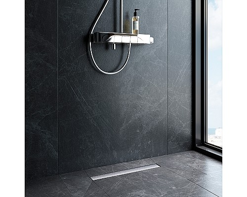 Душевой лоток AM.PM MasterFlow 50 W01SC-U11-050-04SB с решеткой Хром матовый / под плитку Tile