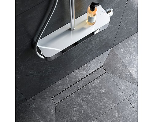 Душевой лоток AM.PM MasterFlow 50 W01SC-U11-050-04SB с решеткой Хром матовый / под плитку Tile