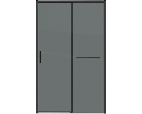Душевая дверь Grossman Style 110 профиль Черный матовый стекло тонированное