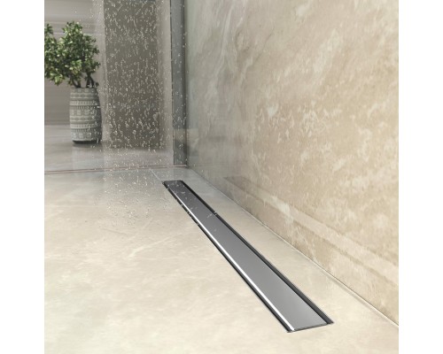 Душевой лоток Berges Optim Line Plus 800 090518 с решеткой Хром глянцевый / под плитку