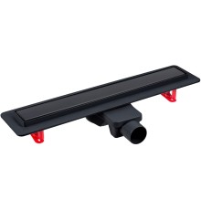 Душевой лоток Berges Optim Line Black 800 095508 с Черной матовой решеткой / под плитку