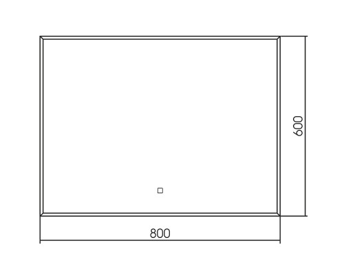 Зеркало Abber See 80 AG6103SL-0.8 с подсветкой с сенсорным выключателем и диммером