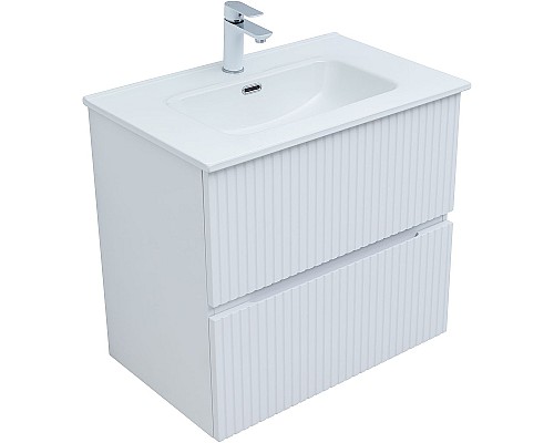 Тумба под раковину Aquanet Джейн 70 313285 подвесная Белая матовая