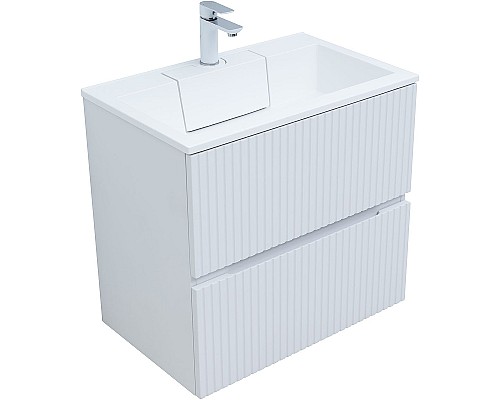 Тумба под раковину Aquanet Джейн 70 313285 подвесная Белая матовая