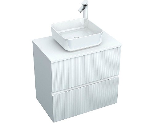 Тумба под раковину Aquanet Джейн 70 313285 подвесная Белая матовая