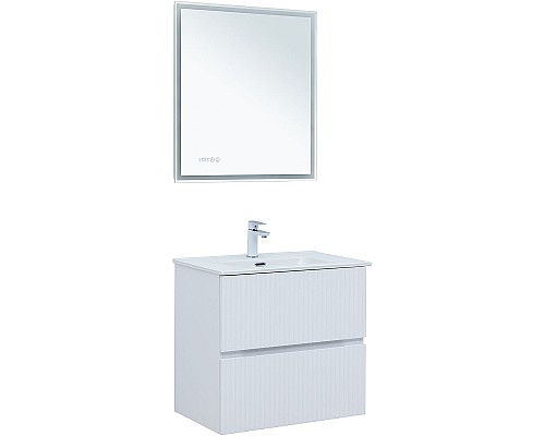 Тумба под раковину Aquanet Джейн 70 313285 подвесная Белая матовая