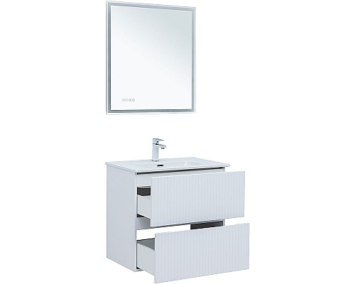 Тумба под раковину Aquanet Джейн 70 313285 подвесная Белая матовая