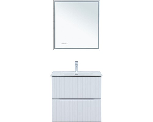 Тумба под раковину Aquanet Джейн 70 313285 подвесная Белая матовая