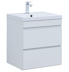 Тумба под раковину Aquanet Нота New 58 335417 подвесная Белый глянец
