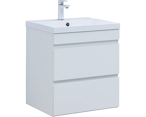 Тумба под раковину Aquanet Нота New 58 335417 подвесная Белый глянец