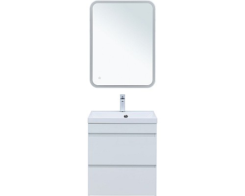 Тумба под раковину Aquanet Нота New 58 335417 подвесная Белый глянец