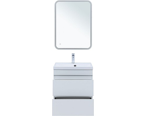 Тумба под раковину Aquanet Нота New 58 335417 подвесная Белый глянец