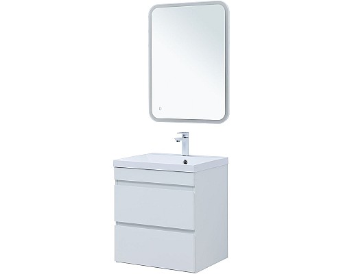 Тумба под раковину Aquanet Нота New 58 335417 подвесная Белый глянец