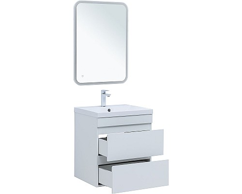 Тумба под раковину Aquanet Нота New 58 335417 подвесная Белый глянец