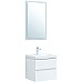 Комплект мебели для ванной Aquanet Беркли 50 306356 подвесной Белый глянец