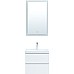 Комплект мебели для ванной Aquanet Беркли 50 306356 подвесной Белый глянец