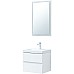 Комплект мебели для ванной Aquanet Беркли 50 306356 подвесной Белый глянец