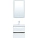 Комплект мебели для ванной Aquanet Беркли 50 306356 подвесной Белый глянец
