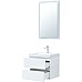 Комплект мебели для ванной Aquanet Беркли 50 306356 подвесной Белый глянец