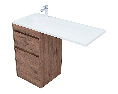 Тумба с раковиной Aquanet Токио 110 L 335585 Дуб веллингтон