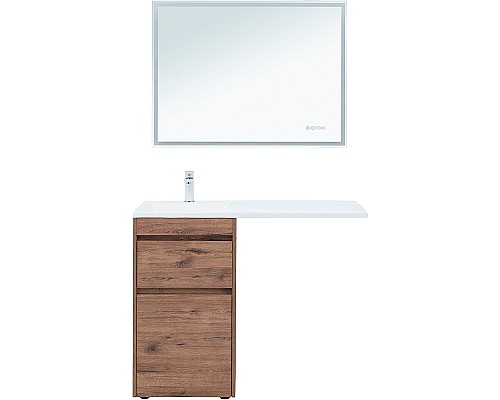 Тумба с раковиной Aquanet Токио 110 L 335585 Дуб веллингтон