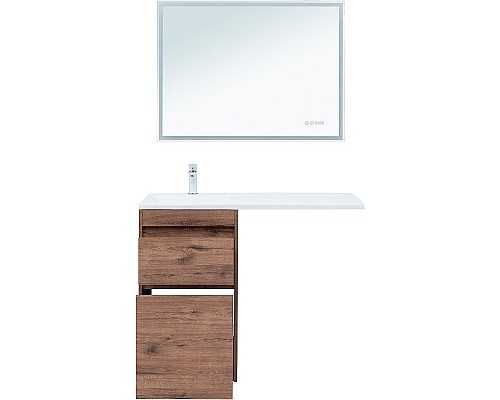 Тумба с раковиной Aquanet Токио 110 L 335585 Дуб веллингтон