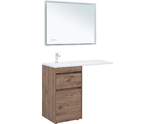 Тумба с раковиной Aquanet Токио 110 L 335585 Дуб веллингтон